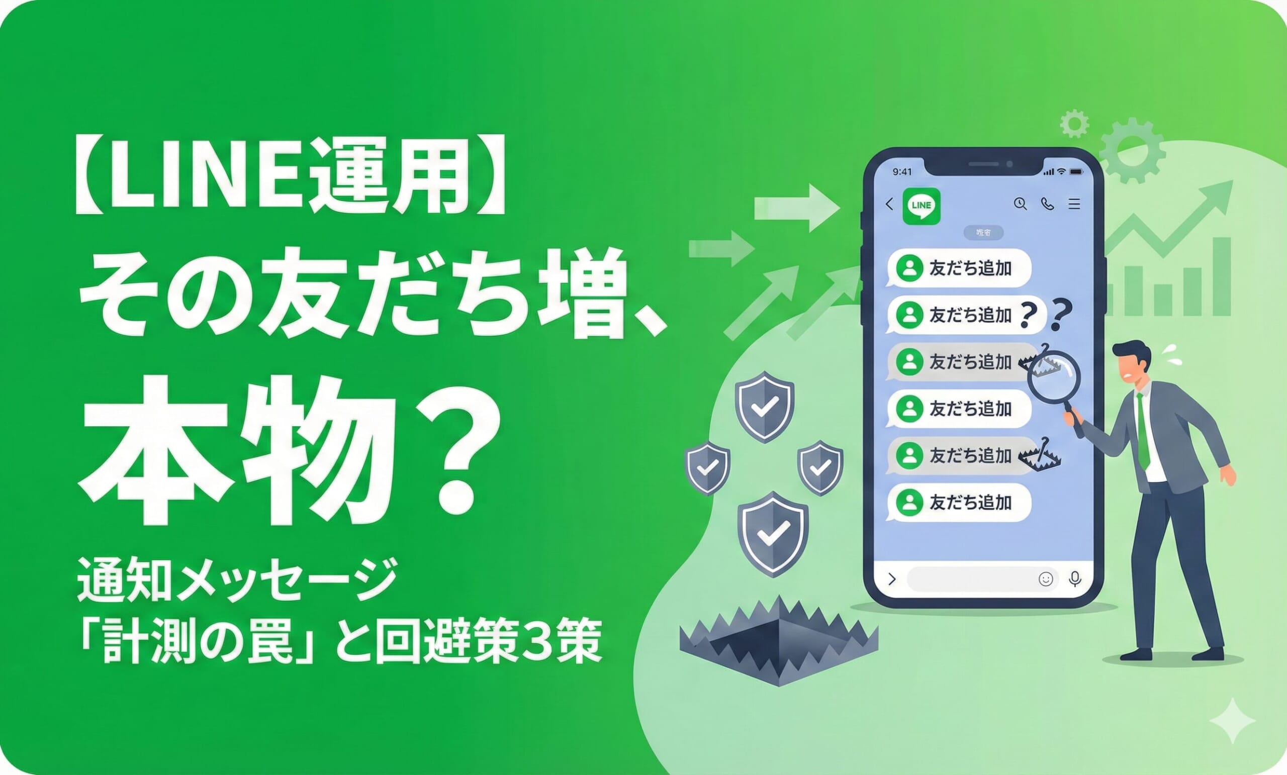 【LINE運用】その友だち増、本物？通知メッセージ「計測の罠」と回避策3選