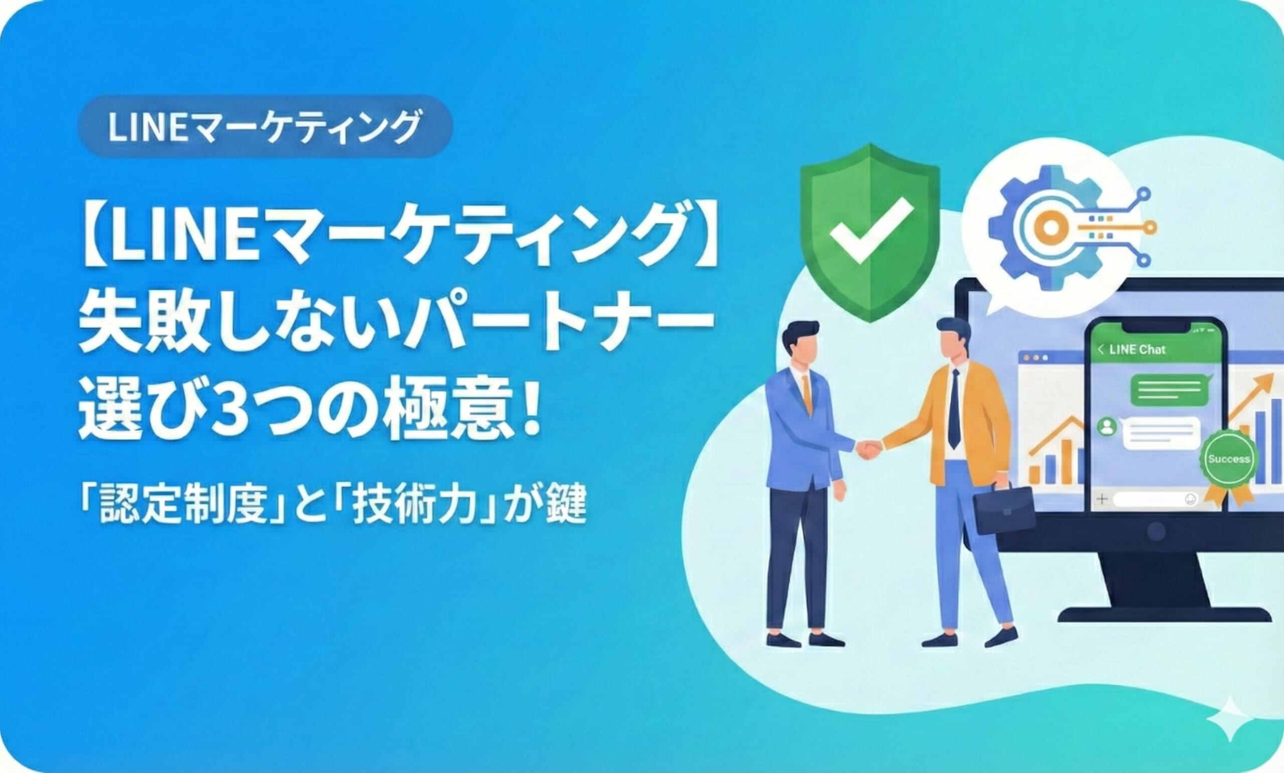 【LINEマーケティング】失敗しないパートナー選び3つの極意！「認定制度」と「技術力」が鍵