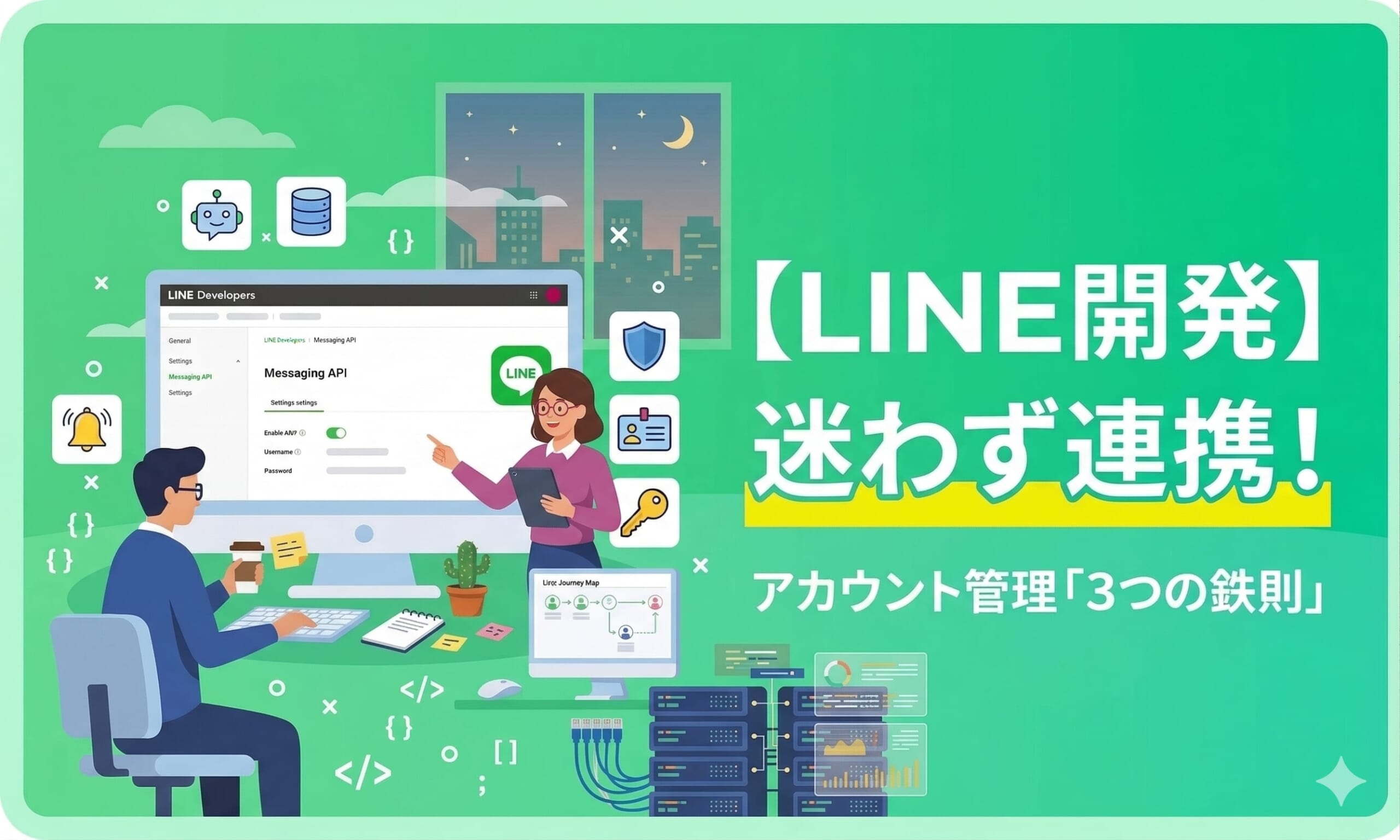 【LINE開発】迷わず連携！アカウント管理「3つの鉄則」