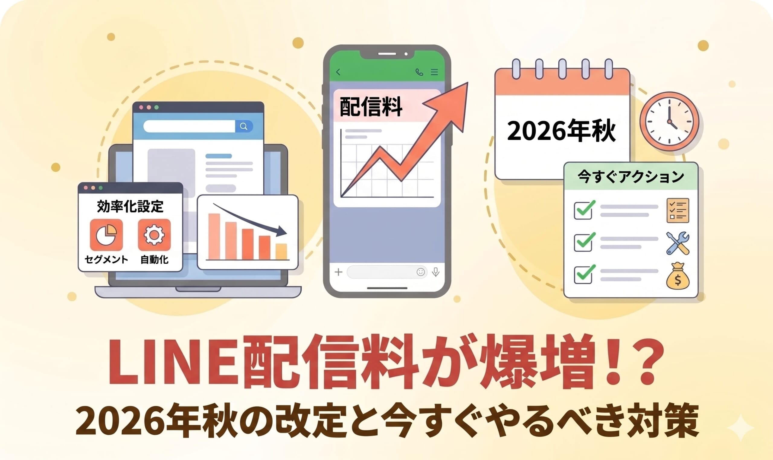 LINE配信料が爆増！？2026年秋の改定と今すぐやるべき対策