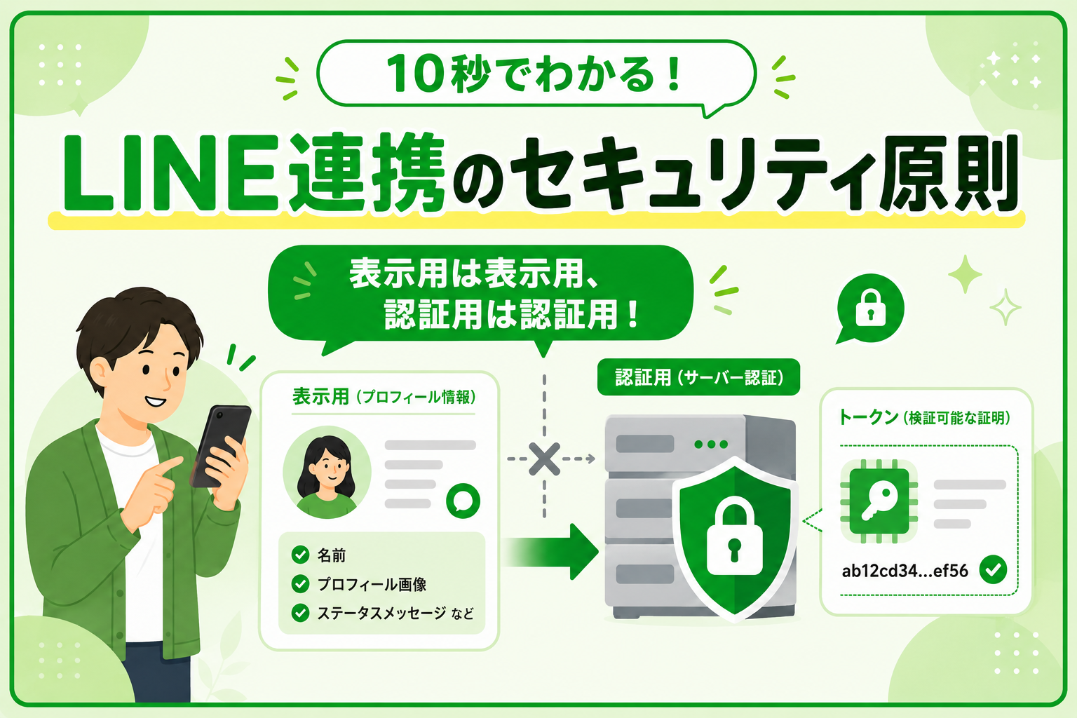 10秒でわかる！LINE連携のセキュリティ原則